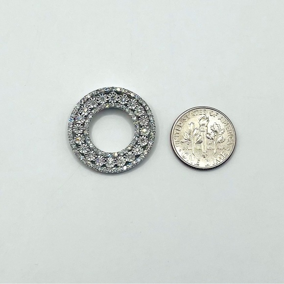 1.00 CT Lab Diamond Round Sterling Silver Necklace Pendant - Picture 9 of 9